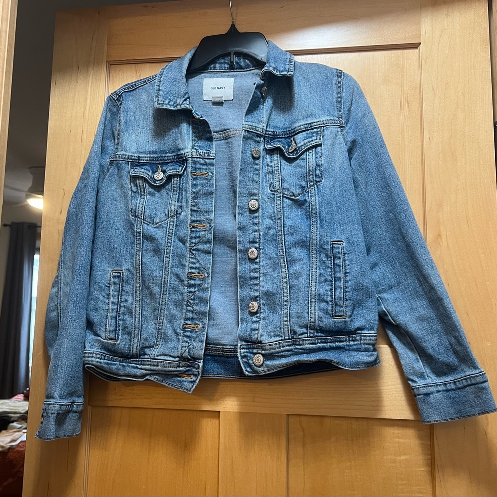 Size small blue denim jacket